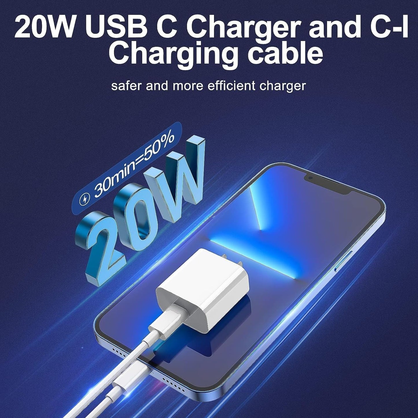 65W -iPhone Charger Super-Fast Charging 2 Pack Type C Wall Charger Block with 2 Pack [6FT&10FT] Long USB C to Lightning Cable for iPhone 14/13/12/12 Pro Max/11/Xs Max/XR/X,AirPods Pro 1 (Copy) (Copy)